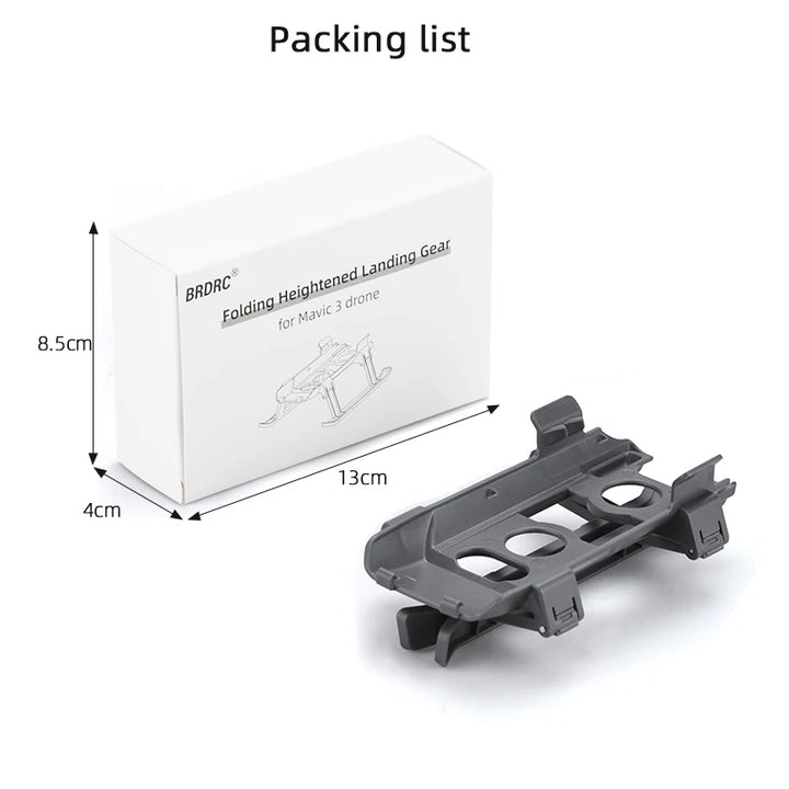 Foldable Landing Gear for DJI Mavic Mini 1/2/3/Air 2/2S/Pro Support Leg Height Extender Stand Mount Protector Drone Accessory