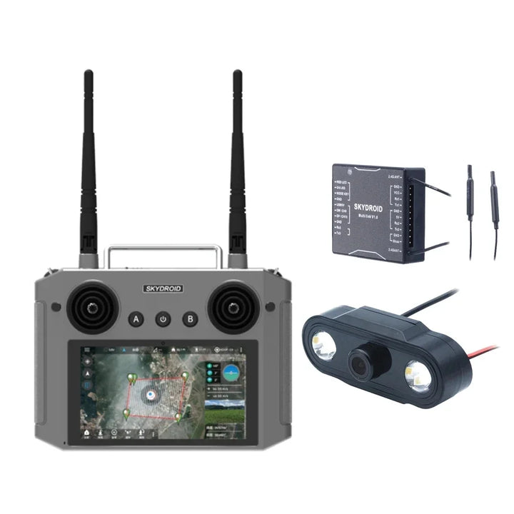 Skydroid H12 12-Channel 2.4GHz RC Transmitter — Snapdragon 625, 1080p Video, SDR, Multi-Platform