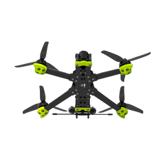 iFlight Nazgul DC5 ECO, underside view showing carbon plate and lime motor guards