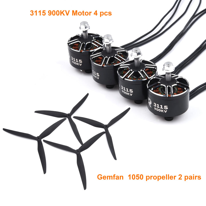 4pcs/lot UAngel X3115 3115 900KV 1050KV 1200KV 6S Brushless Motor for FPV Freestyle 9inch 10inch Long Range Cinelifter RC Drones