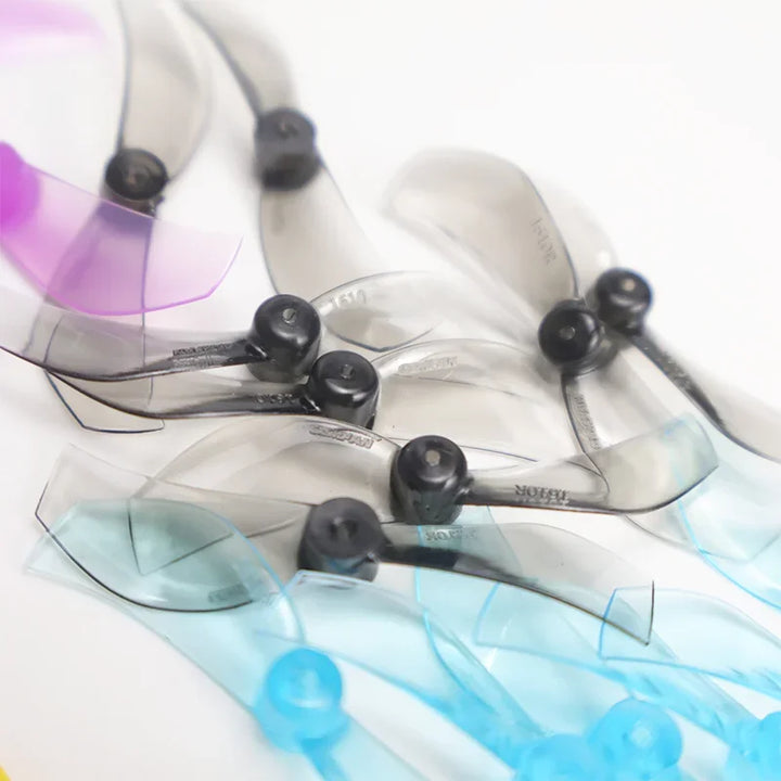 Gemfan 1610 40mm 2-Blade Micro Whoop Props 4 Pairs 1mm/1.5mm for 1102 Motors