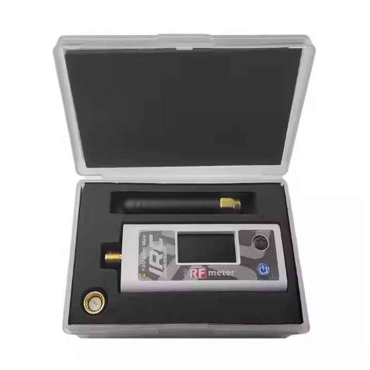 ImmersionRC RF Power Meter V2 — -20 to +30dBm, 35MHz–6GHz, 30dB Attenuator, OLED, 8hr Battery, for FPV VTX & RC Link Testing (Black)