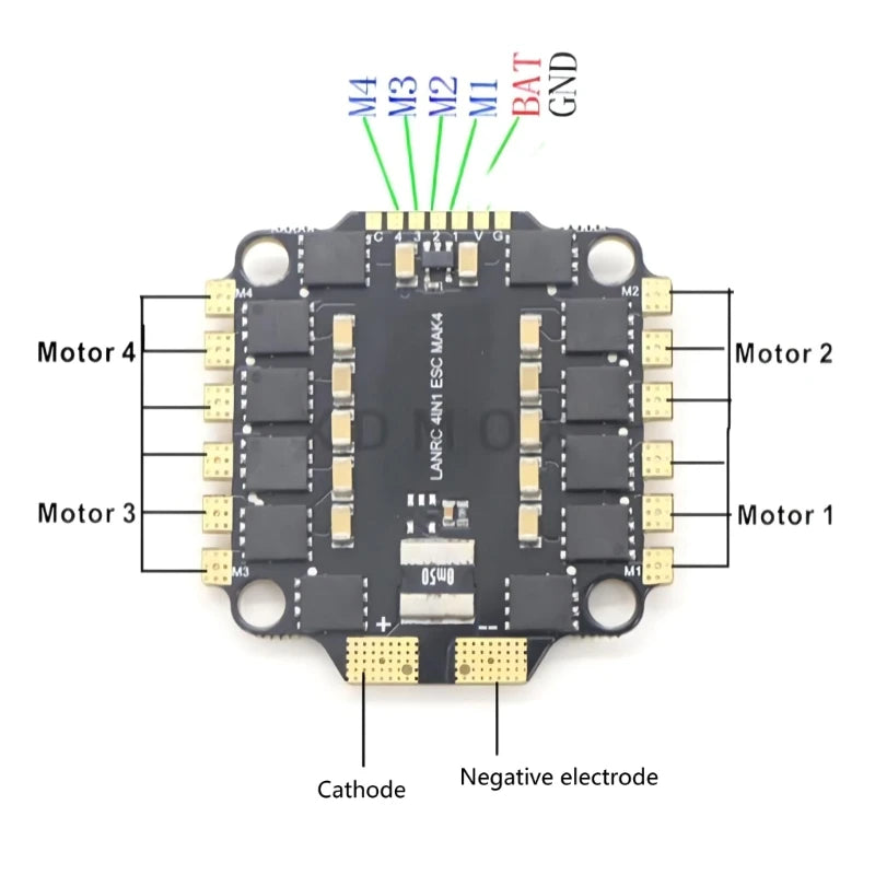 F4 V3S Flight Controllers 45/55/60A 4in1 Reliable Module Board Cord