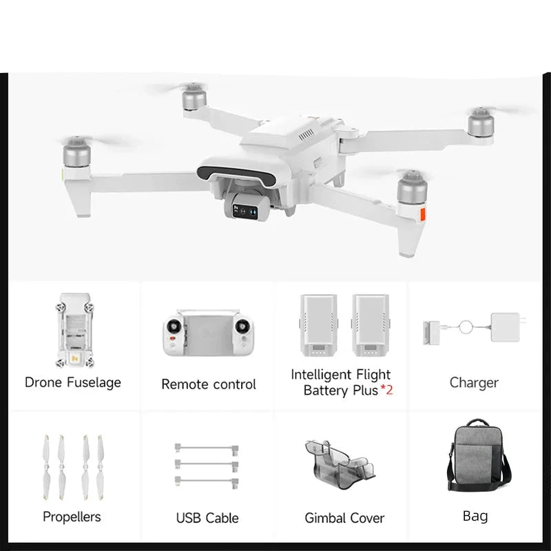 FIMI X8 Tele Max Camera Drone — Dual Sony, 30x Hybrid Zoom, 4K/60fps HDR, 48MP DNG, 20km RokLink 5.0, 47-Min Flight, GPS, FAA/EASA Remote ID