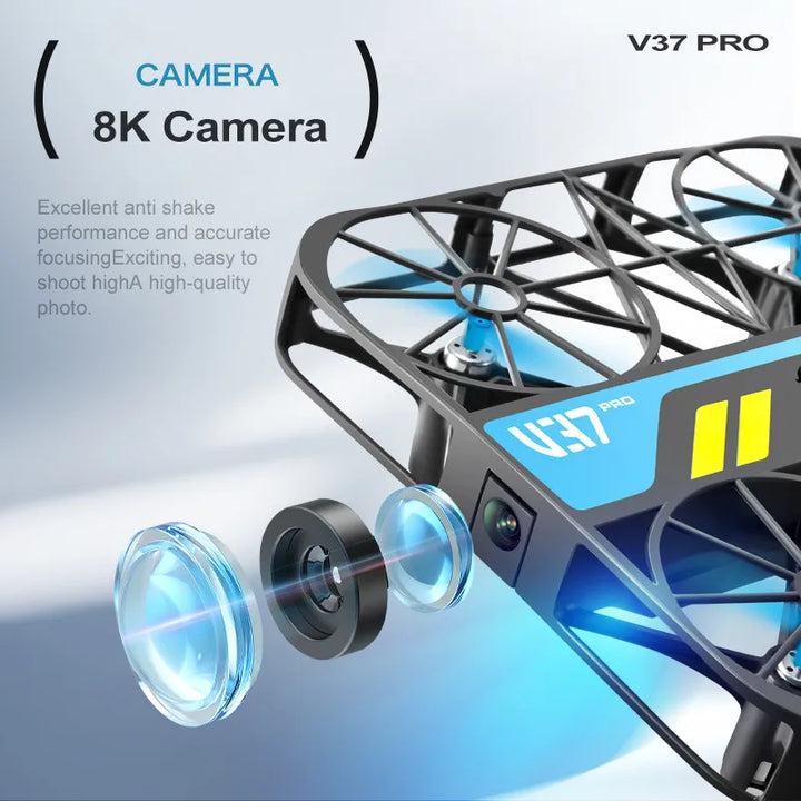 4DRC V37 New Mini 8K Drone with Camera 4K HD Easy To Carry WiFi FPV Drone Pocket Rc Helicopter Quadcopter Family Toys Gift