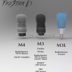 M3 / M4 Drone Joystick Lever Rocker Cap Gimbal Stick Ends V3/V2/V1 Height Adjustable for Radiomaster GX12 TX12 TX16S DJI Boxer