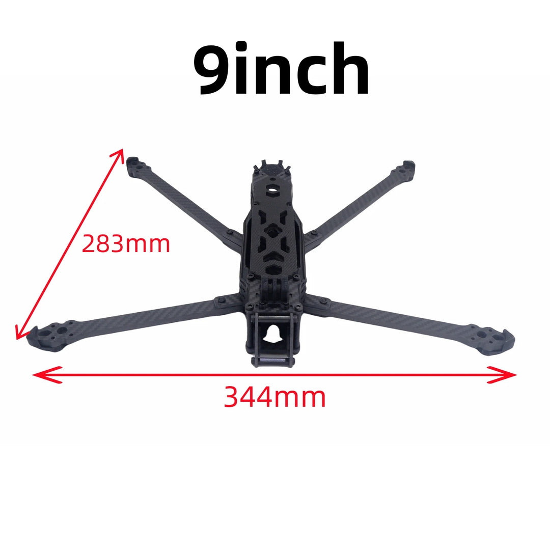 Erdog 7/8/9/10" FPV Drone Frame Kit - 300/340/377/411mm Carbon Fiber DJI O4 Pro/O3 Air Unit Compatible