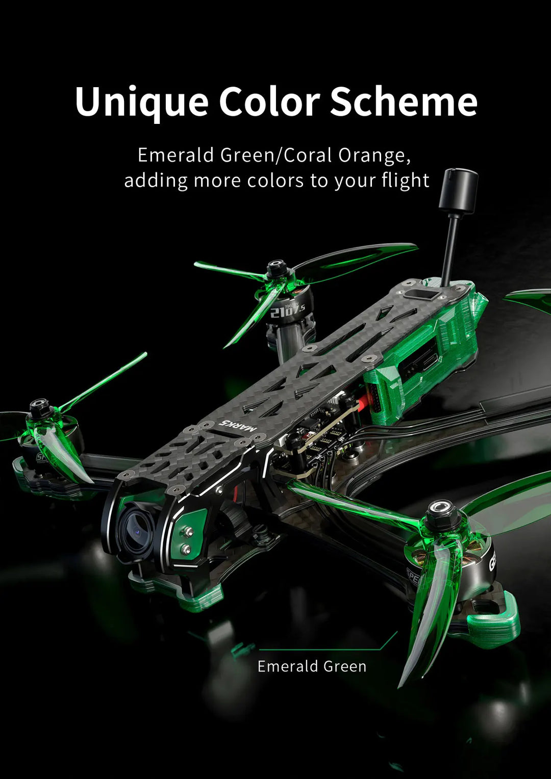 GEPRC MARK5 C HD O3 Freestyle FPV Drone VTX O3 Air Unit System RC FPV Camber Bracket Built Bluetooth Quadcopter Freestyle