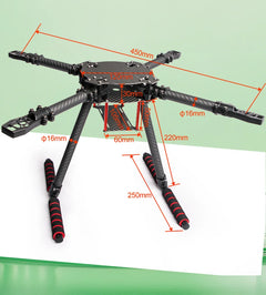 Flyroun X-Series Carbon Fiber Frame Kit | 8–13-Inch Props