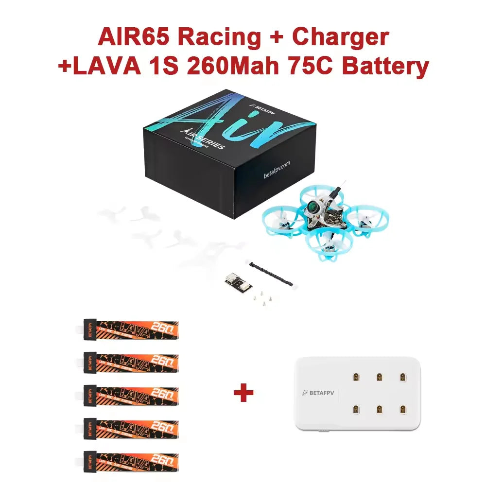 BETAFPV Air65 Brushless Whoop Quadcopter - 5-in-1 65mm FPV Racing Freestyle Drone RTF