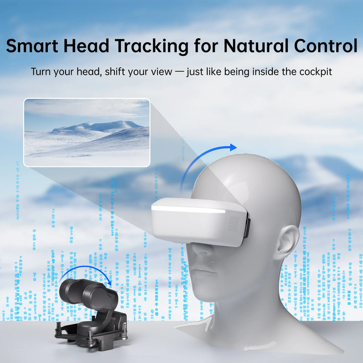 CADDX FPV Goggles L Walksnail Avatar HD - 1920x1080 4.5" LCD 4km Distance Head Tracking