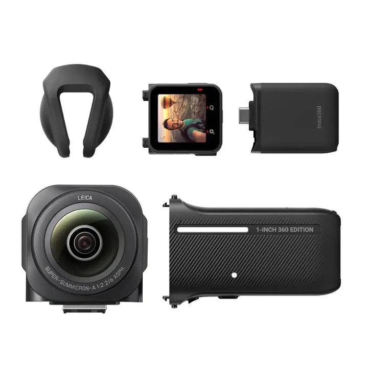 Insta360 ONE RS 1-Inch 360 Edition — 6K 360°, Dual 1" Sensors, 48MP, FlowState, Night Shot, 5m Waterproof, 1445mAh, microSD 512GB