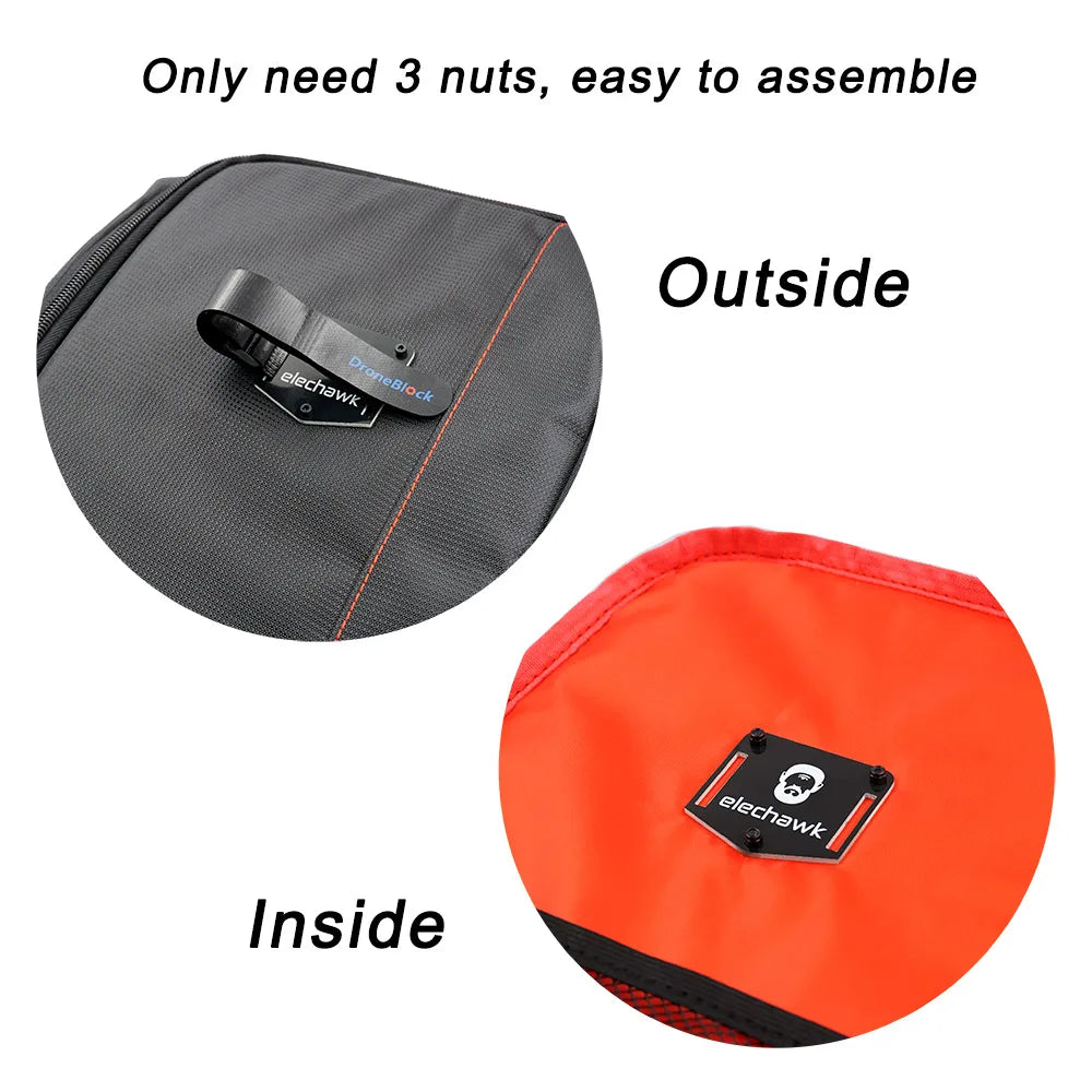 FPV Drone Backpack Mounting Kit — Strap Tie & Hanging Buckle for Carrying Racing Drones