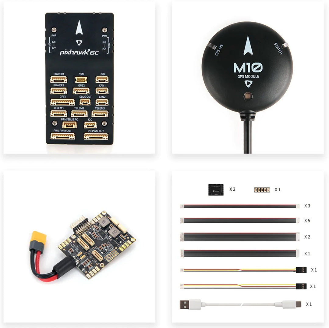 Holybro Pixhawk 6C Flight Controller — PX4/ArduPilot, Metal Shell, M10/M9N GPS Options