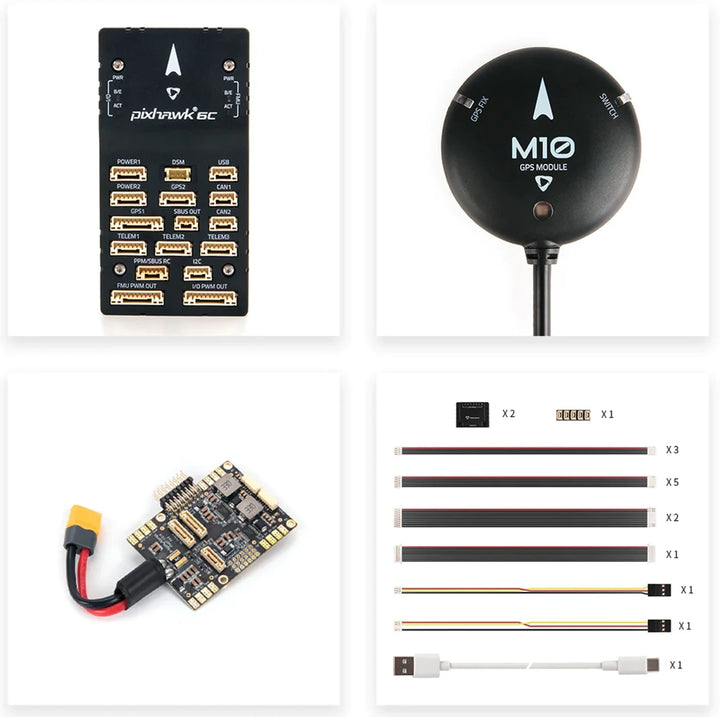 Holybro Pixhawk 6C Flight Controller — PX4/ArduPilot, Metal Shell, M10/M9N GPS Options