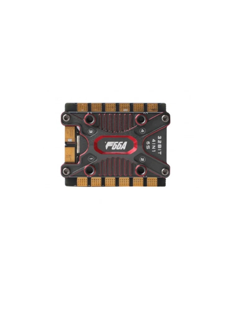 T-Motor F66A Mini 4-in-1 ESC — 66A 3-6S AM32 20x20mm for FPV Racing Drones