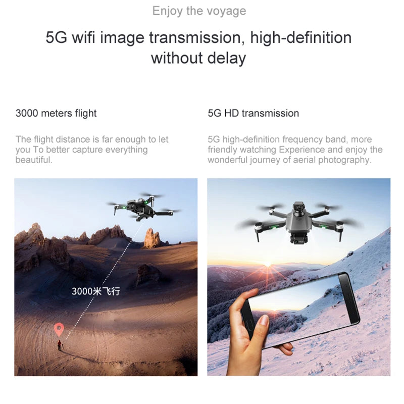 2024 NEW RG101 Pro GPS Drone 6K Professional HD Dual Camera FPV 3KM Aerial Photography Brushless Foldable Quadcopter Boy Toys