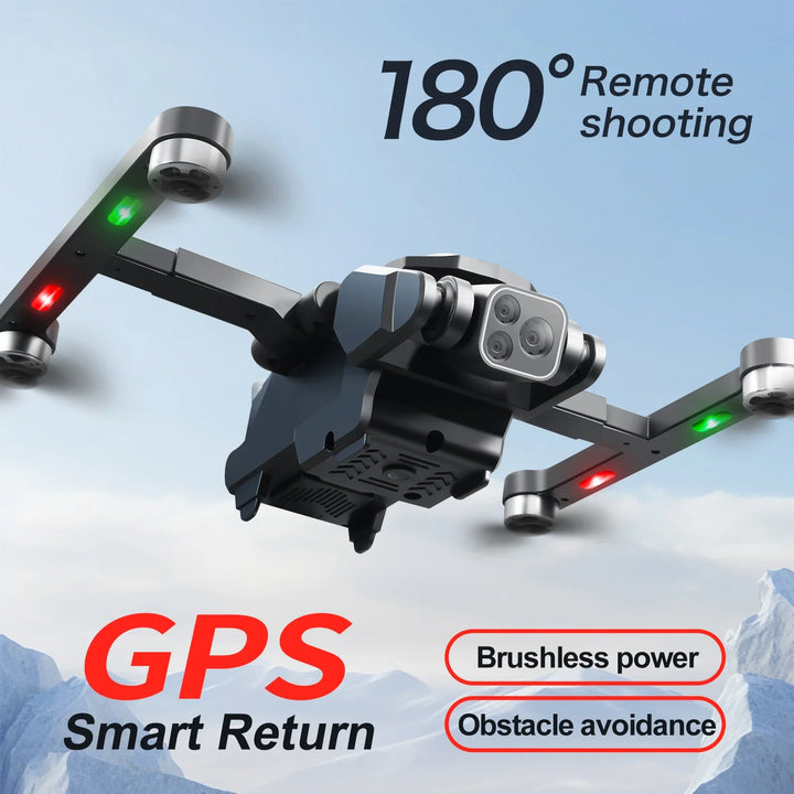 S188 GPS Rc Drone 4K HD Dual Camera Electric Control 180° Professional 5G Aerial Photography Obstacle Avoidance Brushless