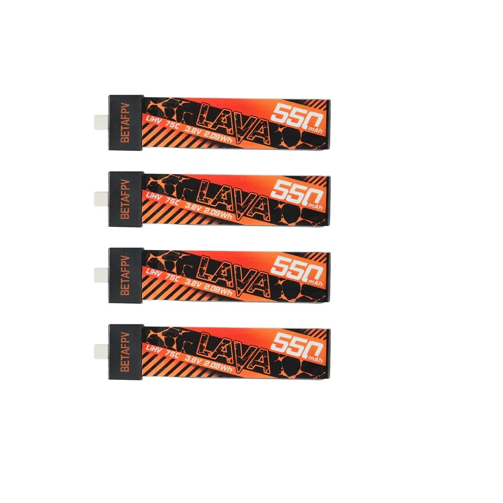 BETAFPV  LAVA 1S 550mAh 75C Battery (4PCS) for Meteor75  Cetus Pro Cetus X FPV