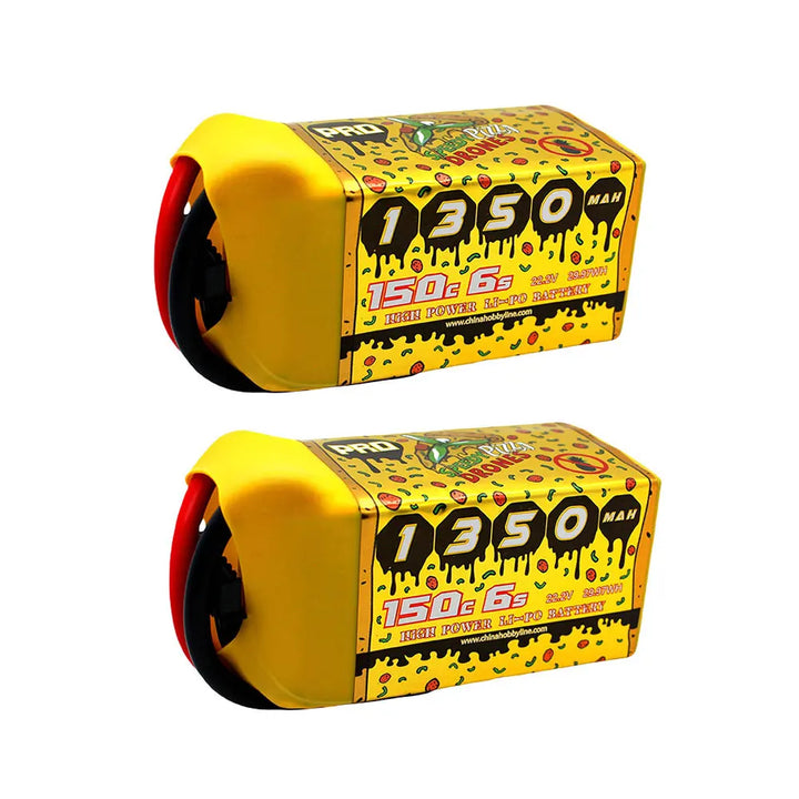CNHL 6S 22.2V LiPo Battery 2-Pack | 1200–1500mAh XT60