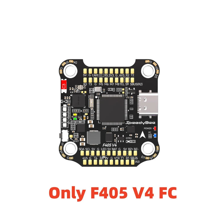 SpeedyBee F405 V4 3-6S 30X30 FC&ESC Stack ICM42688P F405 Flight Controller BLHELIS 55A 4in1 ESC for FPV Freestyle Drone Model