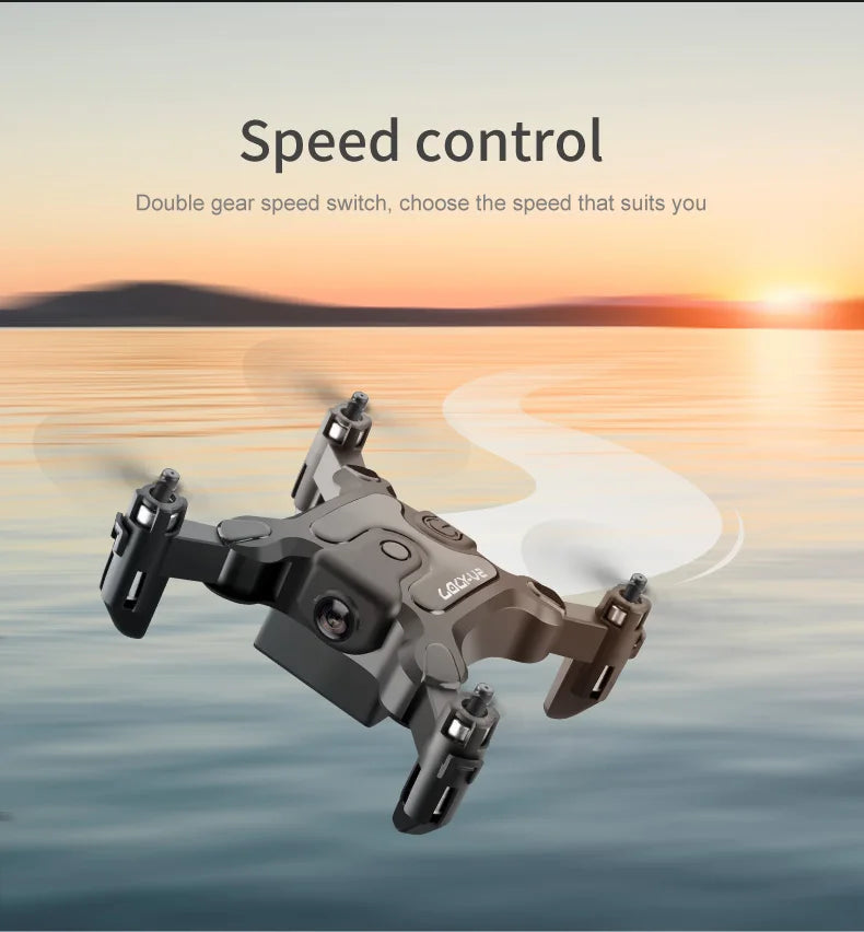 Lenovo V2 Mini Pocket Elf Drone With Camera 4k 1080p Fpv Rc Drone Profesional Five-sided Obstacle Avoidance Helicopter Drone Toy