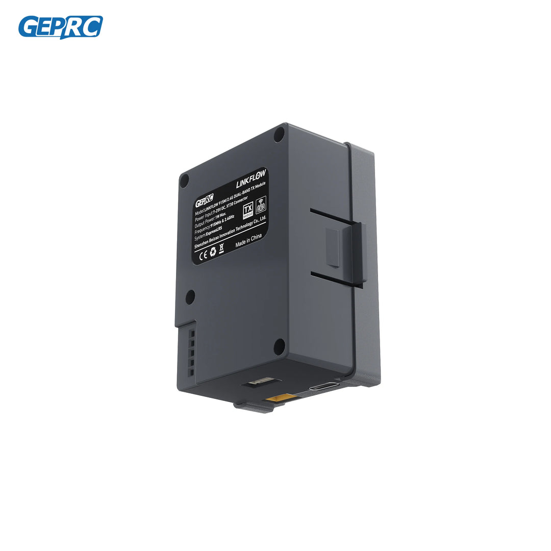 GEPRC LINKFLOW Dual-Band TX Module — 915MHz/2.4GHz, 1000mW, ELRS, JR Bay