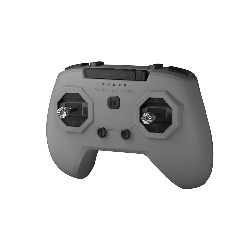 iFlight Commando 8 Nano RC Transmitter — ELRS 2.4GHz 100mW, Hall Gimbals, TCXO, 165g, Simulator Ready