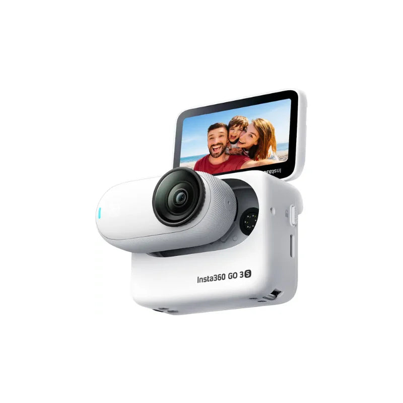 Insta360 GO 3S (Official Certified Refurbished) — 4K/30fps, 12MP, 39.1g, FlowState, IPX8 5m, 170-Min, 128GB, Magnetic Mount