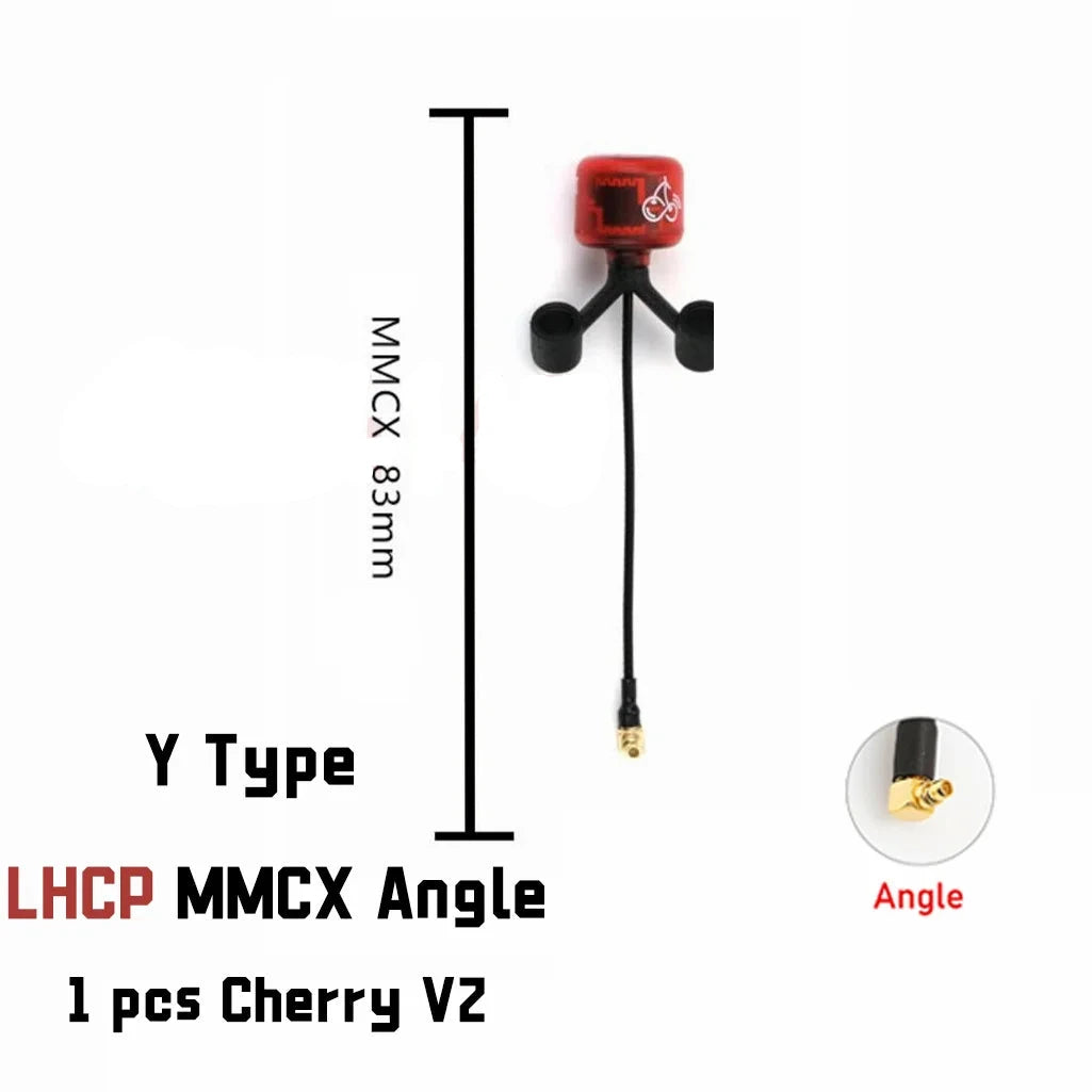 RUSHFPV Cherry 2 II 5.8G 1.8dBi FPV Antenna - SMA/MMCX/UFL LHCP/RHCP 230mm/150mm Long Range