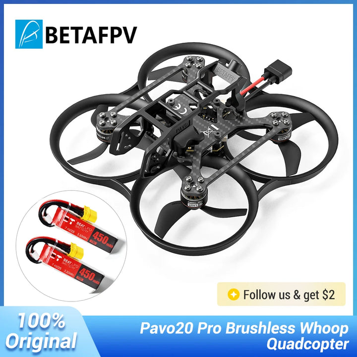 BETAFPV Pavo20 PRO Freestyle Brushless Whoop Quadcopter 2.2'' DJI O3 Cinewhoop NEWEST 2024 ELRS TBS for Caddx Vista RunCam Link