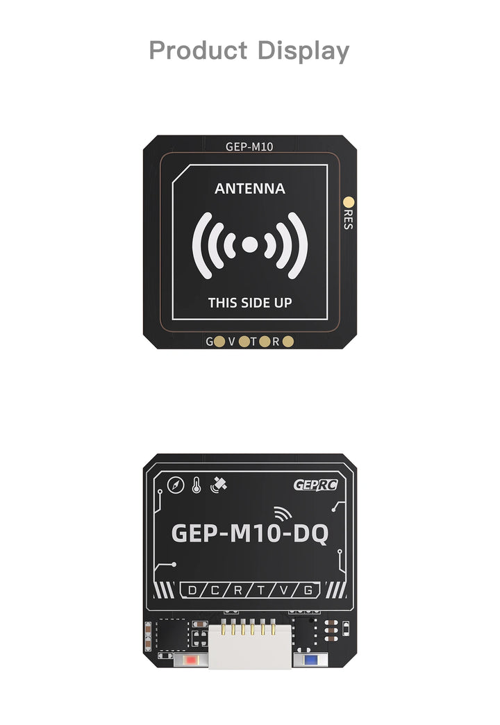 GEPRC GEP-M10 Series GPS Built-in Flash Chip QMC5883L Magnetometer DPS310 Barometer Accurate and Farad Capacitor for FPV Drone