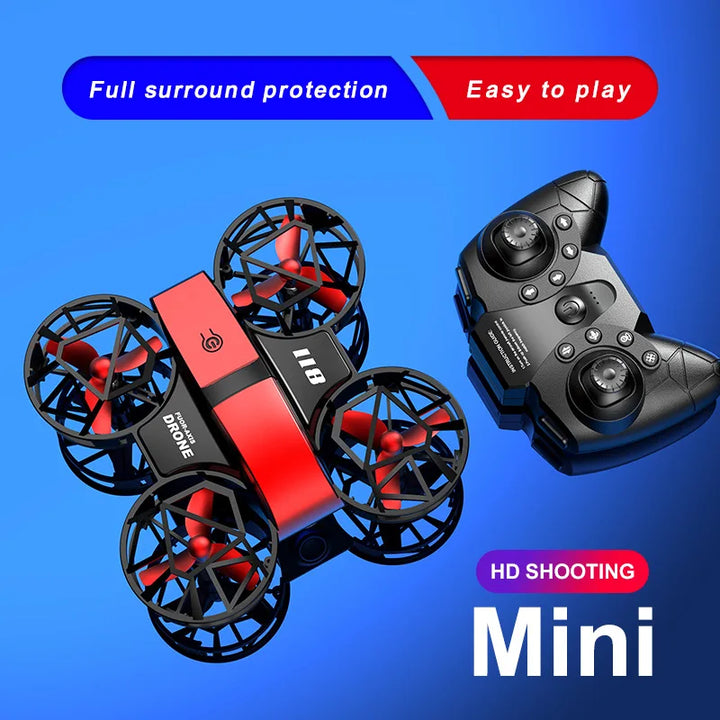 Mini drone four axis aerial photography remote control drone crash resistant aircraft children's toy aircraft