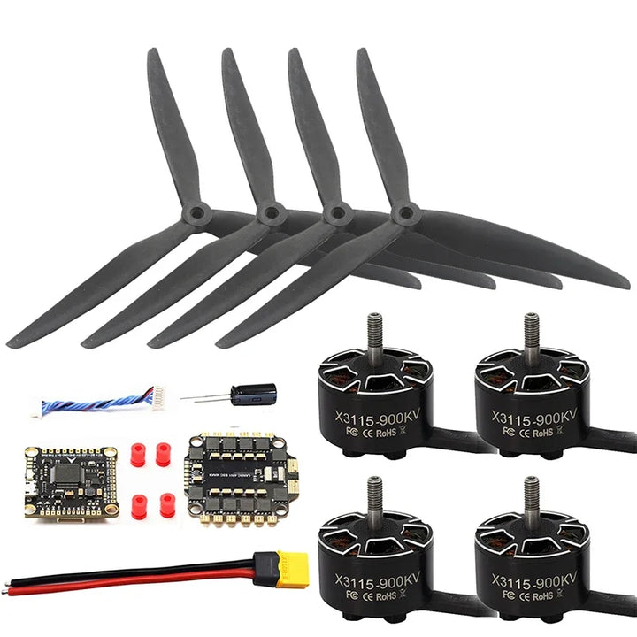 Mark4 V2 10inch 427mm FPV Racing Freestyle Drone Frame Kit F4 V3S Flight Control 60A 4IN1 ESC X3115 900KV Motor 10inch Propeller