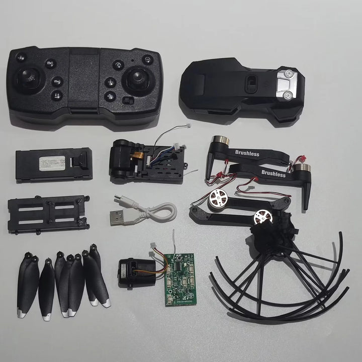 JJRC H115 Brushless Drone Camera/Motor Arm/Body/Battery/Receiving Board/Remote Control/Propeller/Blade Protective Frame etc.