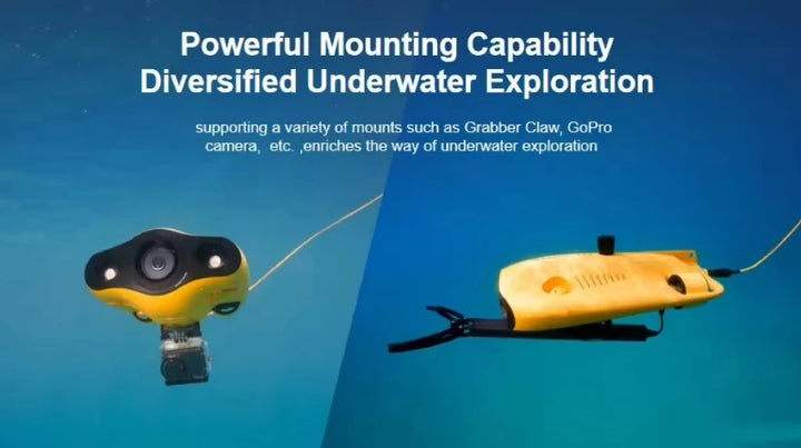 CHASING Gladius Mini Underwater ROV — 4K UHD Camera, 100m Tether, 3 Thrusters, 2 Knots, 100m Depth Rating, CE