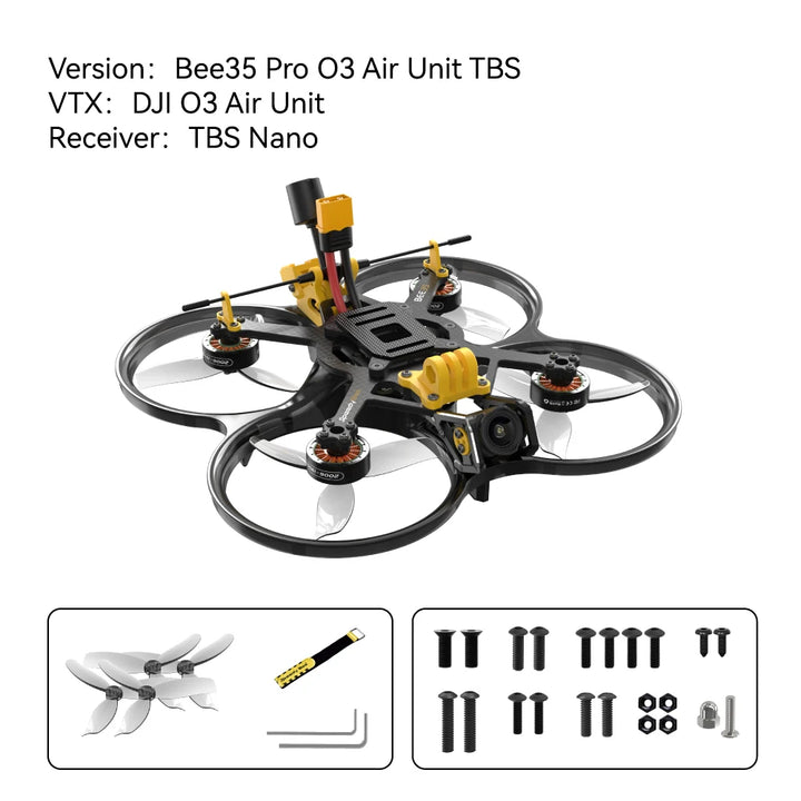 SpeedyBee Bee35 Pro 3.5" FPV Cinewhoop - DJI O3 6S ELRS
