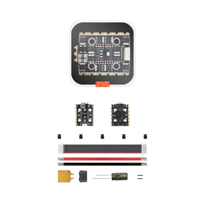 NewBeeDrone Hummingbird 200 RaceSpec Stack 20x20mm/200 RaceSpec FC AT32F435 Built-in ELRS 2.4GHz/ 200 ESC RaceSpec 80A AM32 3-6S