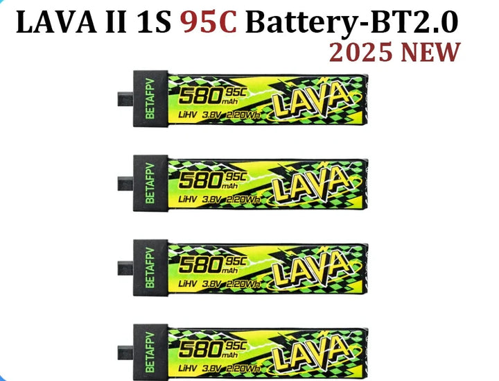 BETAFPV LAVA II 1S 95C Battery - High-Discharge LiPo (Multiple Capacities)