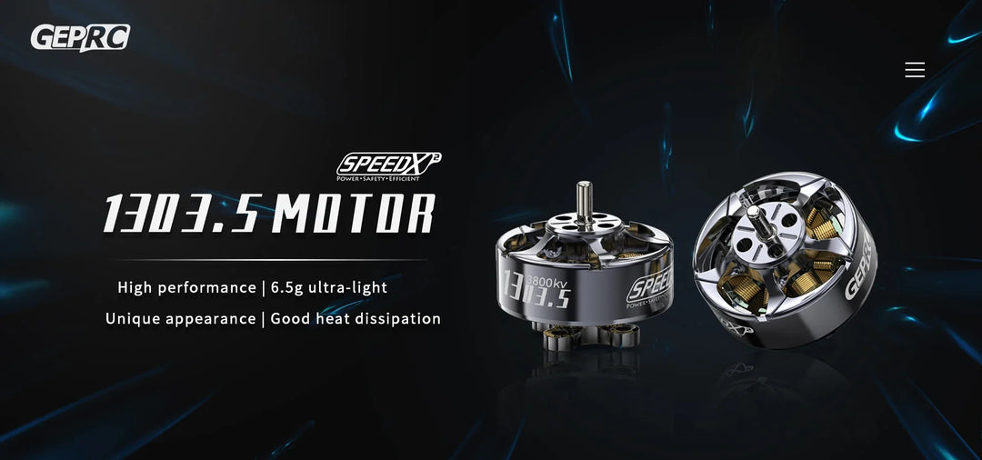 GEPRC SPEEDX2 1303.5 5500KV Motor Suitable for 2 Cinewhoop FPV Drones Cinelog20 for RC FPV Quadcopter Freestyle Drone