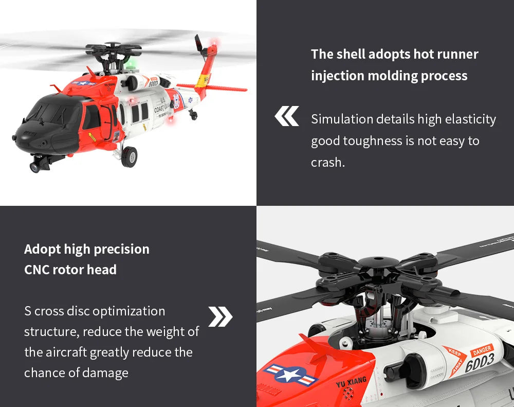 YU XIANG F09S Rescue Eagle Helicopter GPS Remote Control Aircraft One click Reverse Flight Optical Flow Positioning Optional FPV