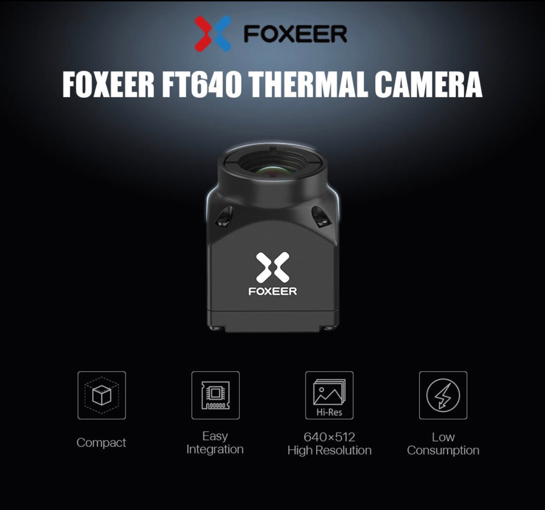Foxeer Thermal Analog CVBS Camera CNC Case 640x512 High Resolution FT640 - Thedroneflight