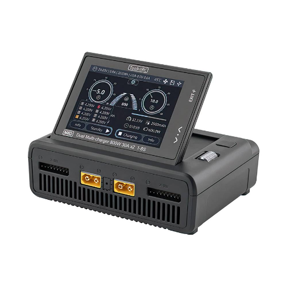 ToolkitRC M8D Dual-Channel 1600W Smart Charger