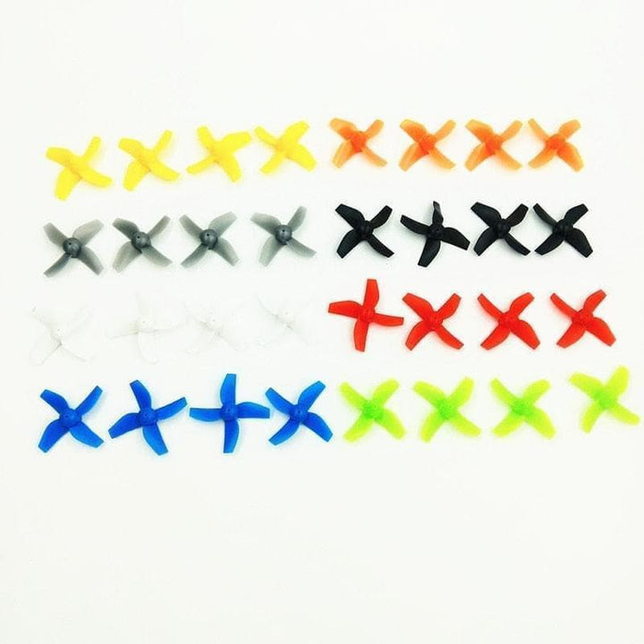 7 Pairs of 31mm 4-Blade Propellers for Brushed Motor with 0.8mm Shaft 615 Hollow Shaft Motor Tiny Whoop