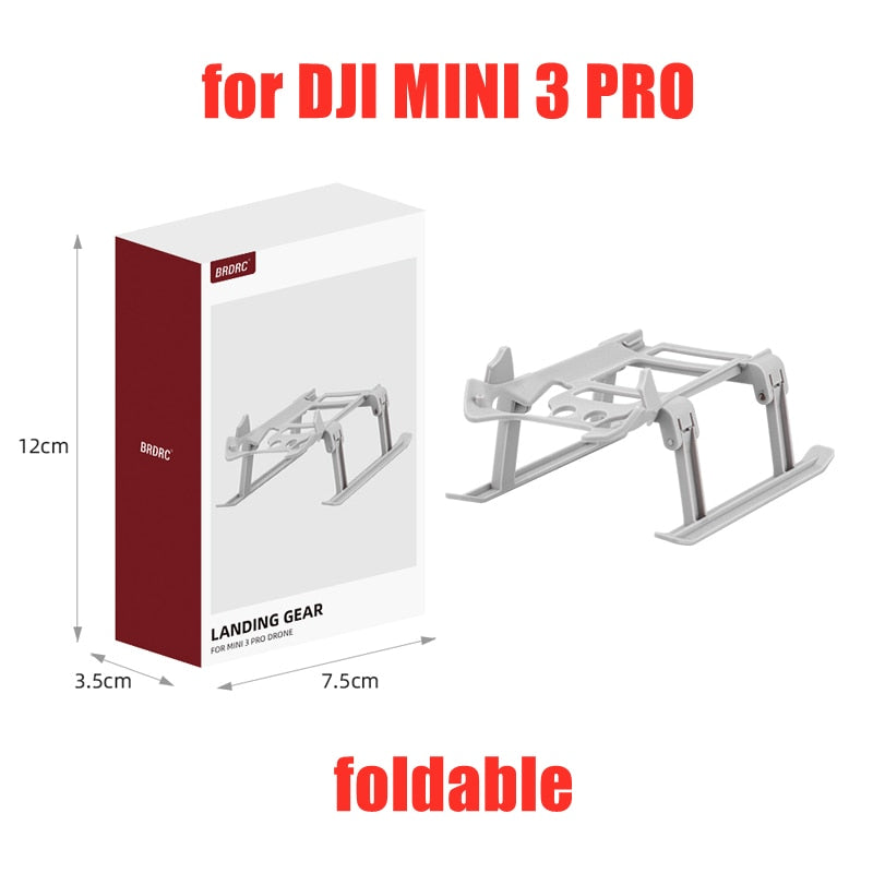 Drone Foldable Landing Gear for DJI Mavic Mini 1 2 SE Quick Release Height Extender Leg for DJI MINI 3 PRO Protector Accessories