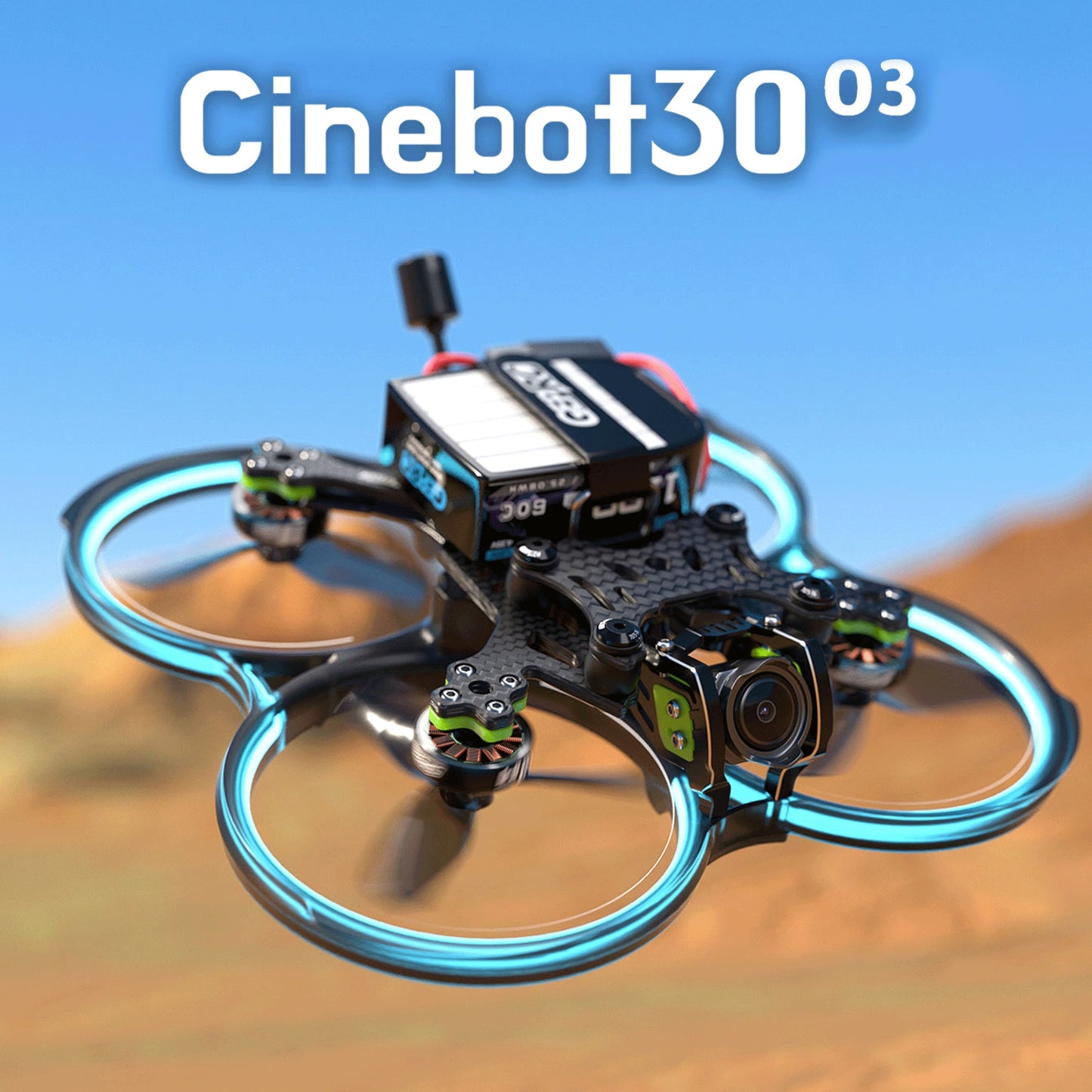 GEPRC Cinebot30 HD O3 FPV Drone System 6S 2450KV VTX O3 Air Unit 4K 60fps Video 155 Wide-angle
