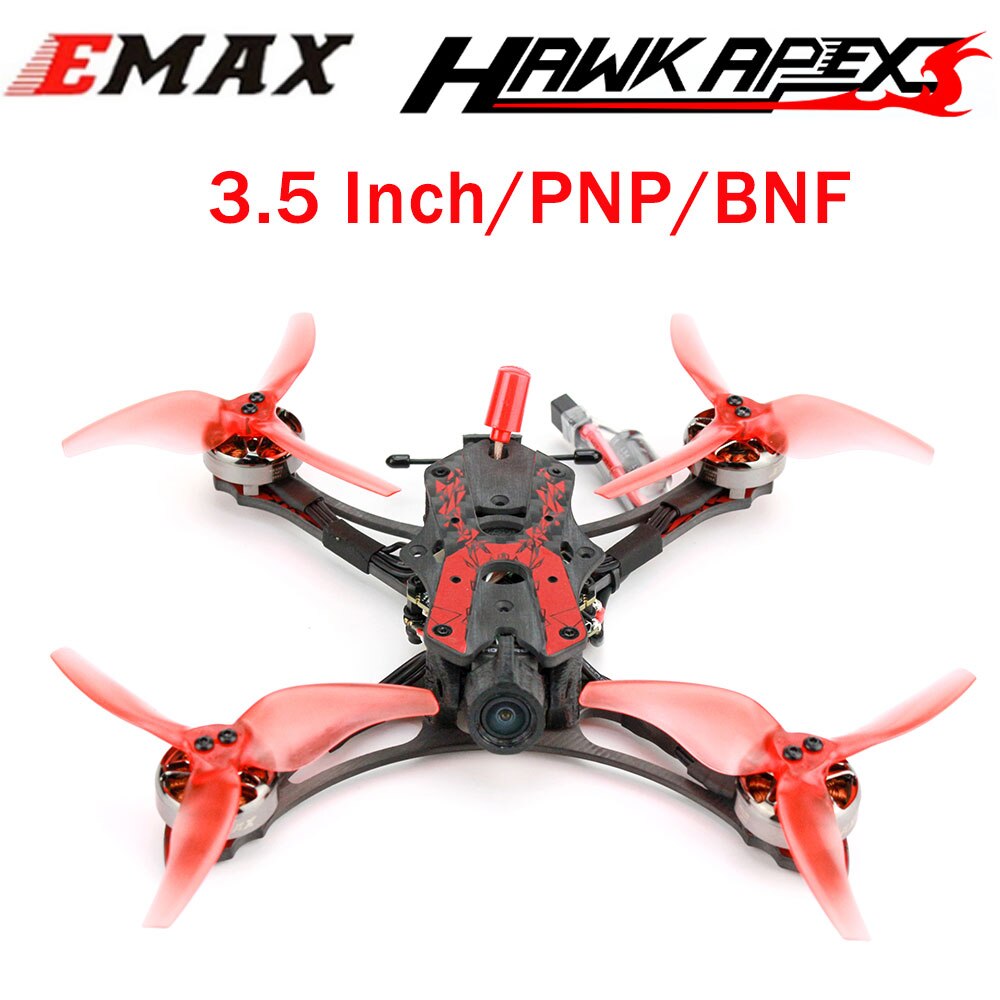 EMAX Hawk Apex 3.5 Inch HDZero FPV Ultralight Racing Drone 4-6S ECO II 2004 Motor / F722 25A ESC AIO Runcam nano 720P Camera.