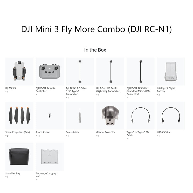 DJI Mini 3 Drone Optional Fly More Combo Remote Controller Or Not 4K HDR Video DJI Mini Drone