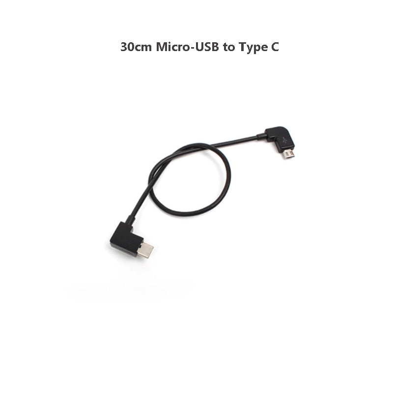 Micro-USB to Lightning/TYPE-C/Micro-USB Data Cable Smartphone Tablet 15/30cm Line For DJI MAVIC MINI/ SE/MAVIC 2/MAVIC AIR/Spark